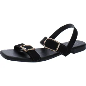 006520 Womens Faux Leather Warm Slingback Sandals