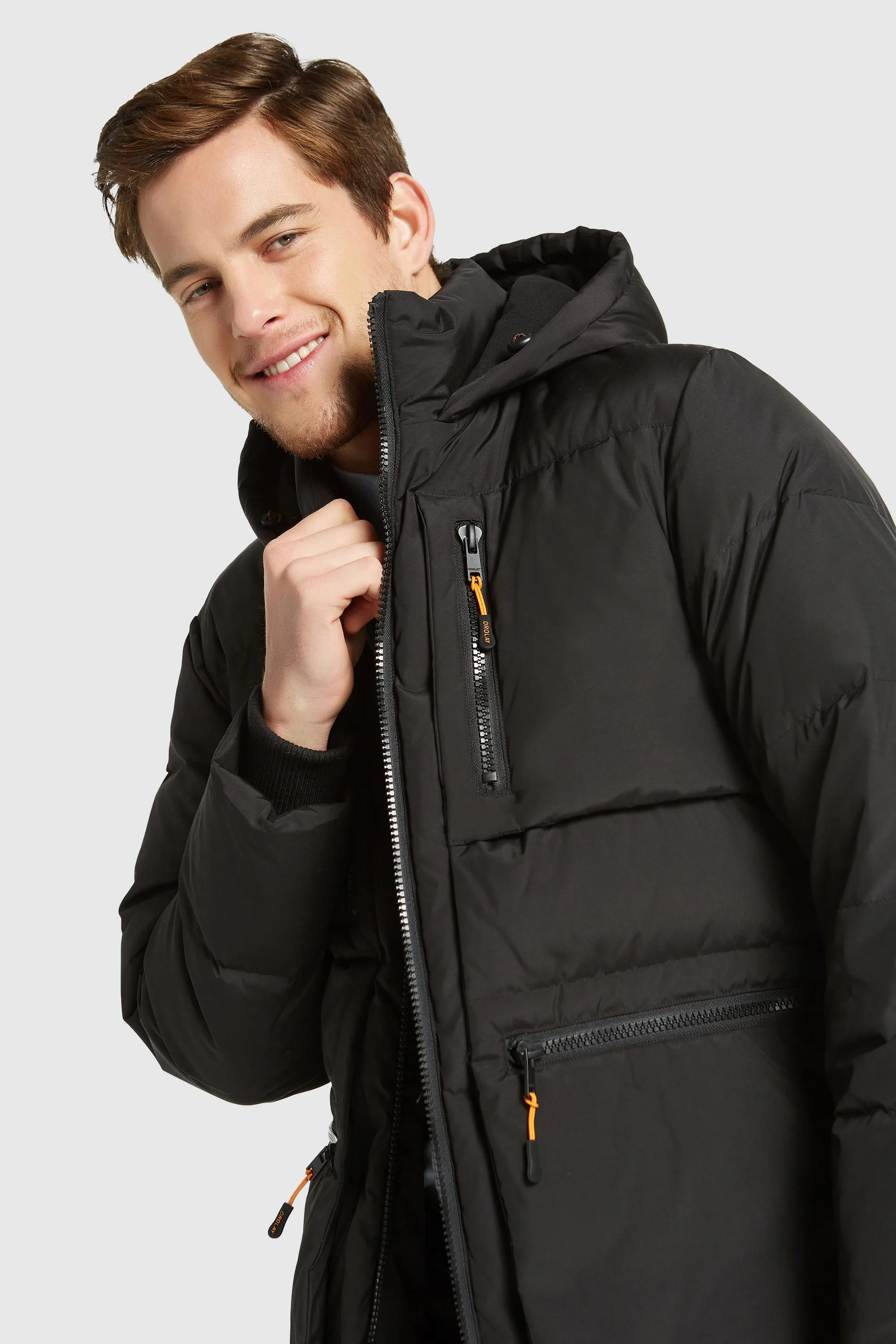 092 Classics Hooded Thickened Windproof Down Jacket