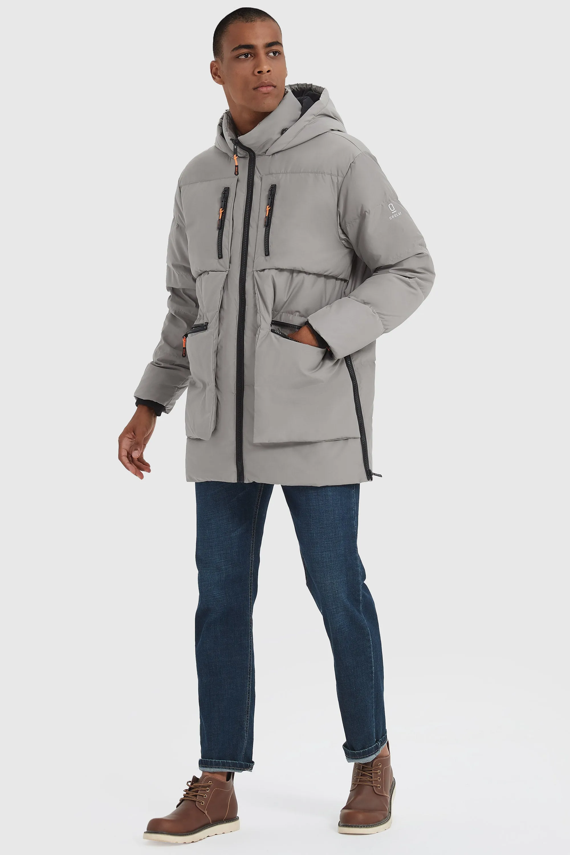 092 Classics Hooded Thickened Windproof Down Jacket