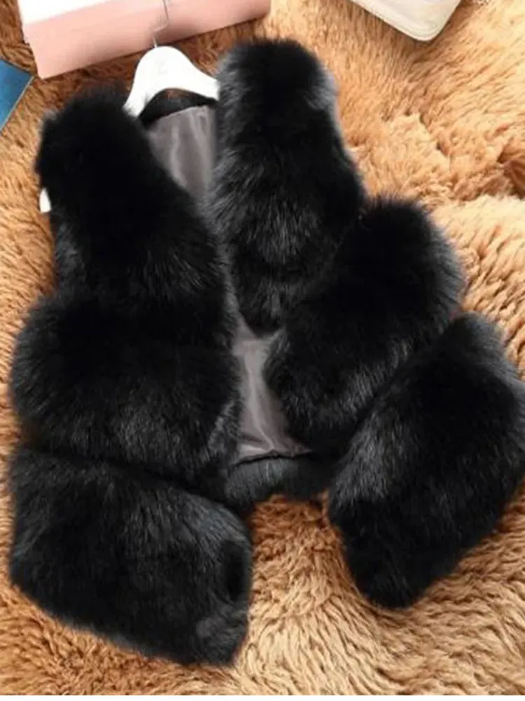 3XL Warm Fox Fur Vest