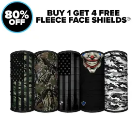 5 FLEECE FACE SHIELDS®