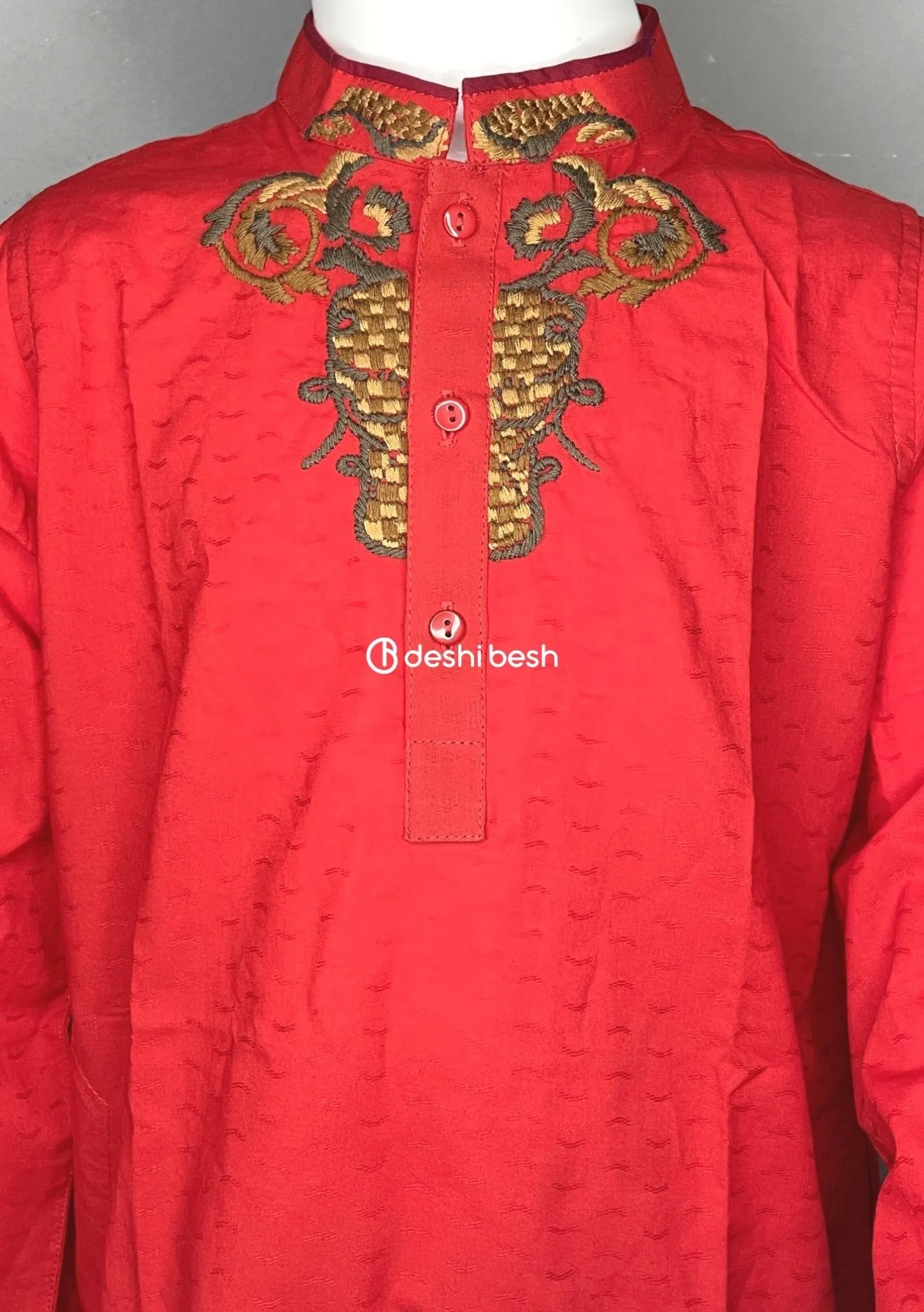 Aarong Embroidered Cotton Punjabi