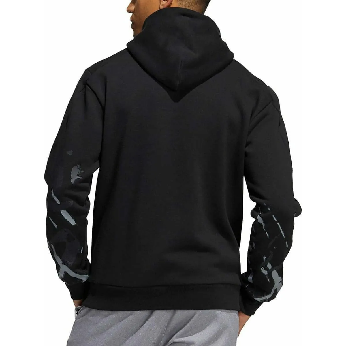 adidas Reverse Retro Future Icons Graphic Mens Hoody - Black