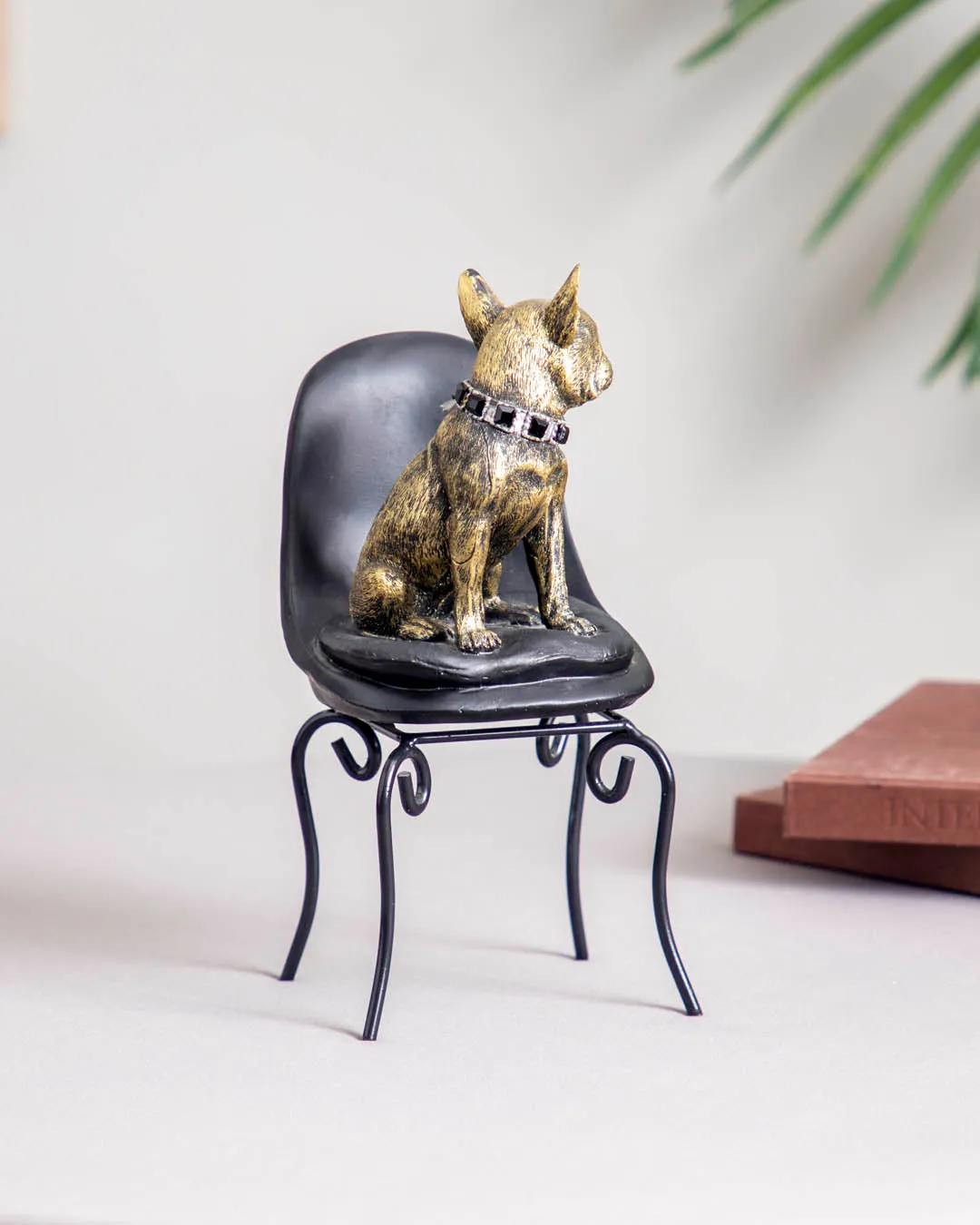 Adorable Bulldog on Chair