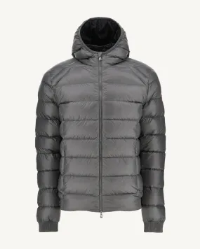 Anthracite hooded down jacket Nat