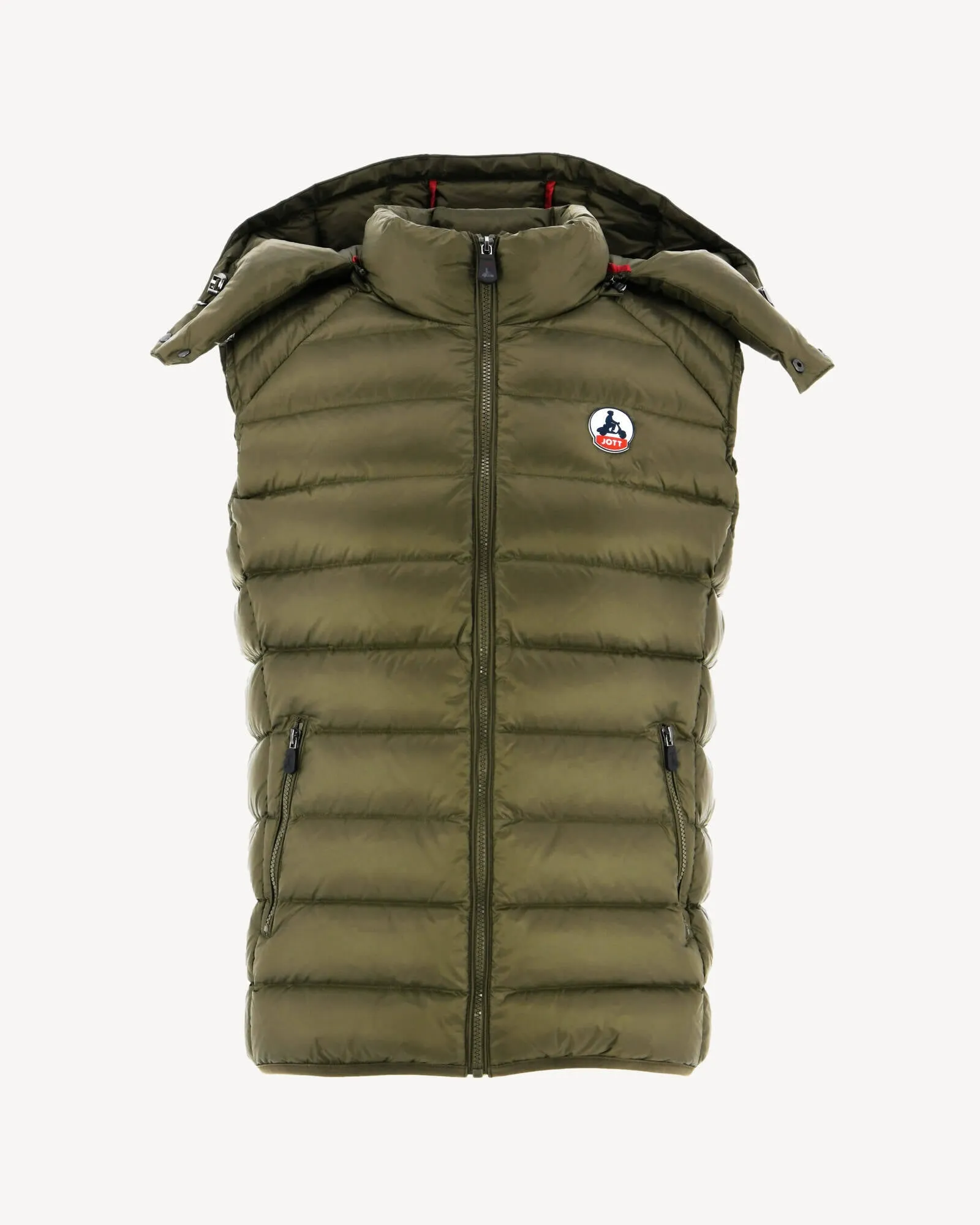 Army Sleevless down jacket Silver