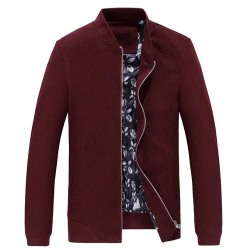 Autumn Classic Mandarin Collar Zipper Jacket