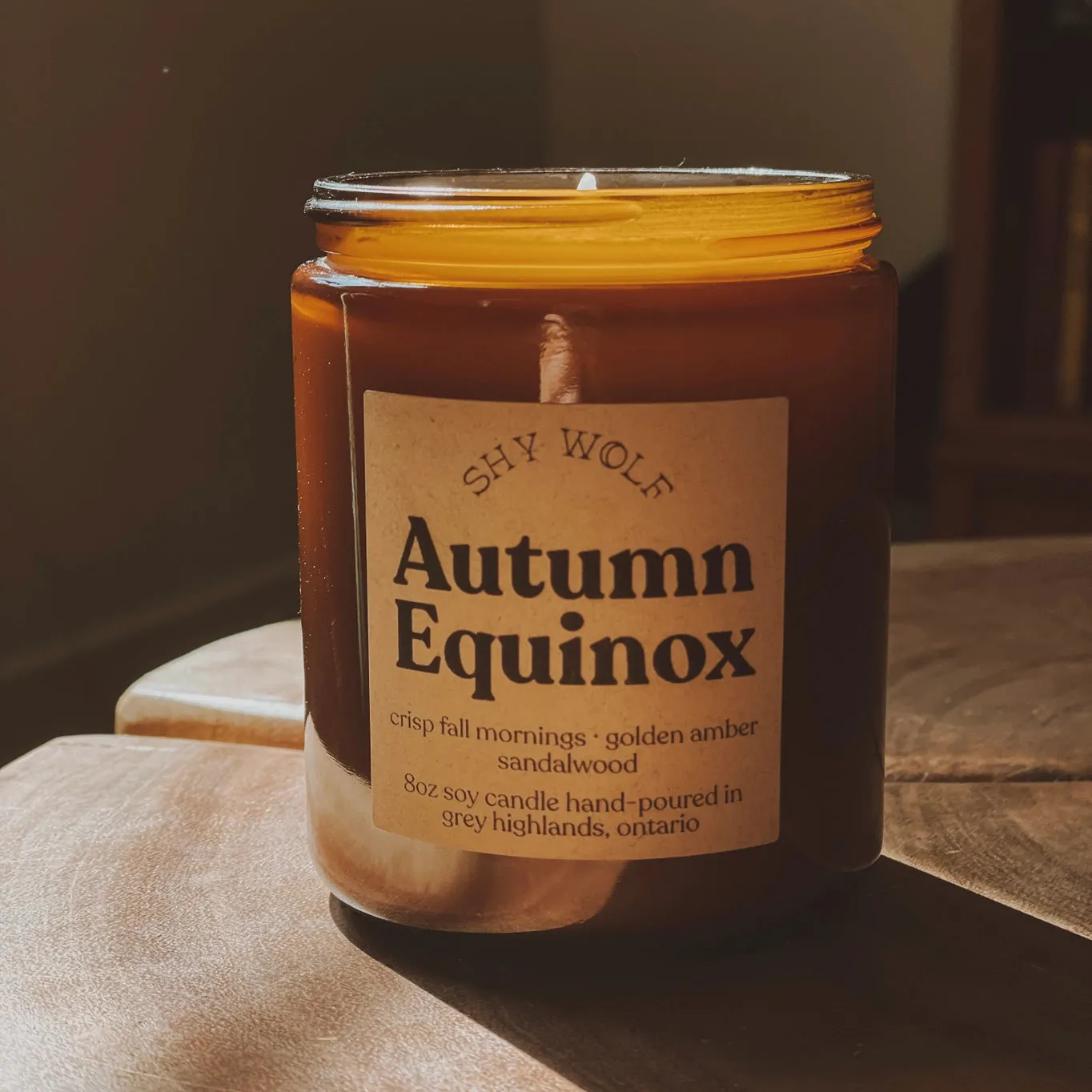 Autumn Equinox Candle by Shy Wolf