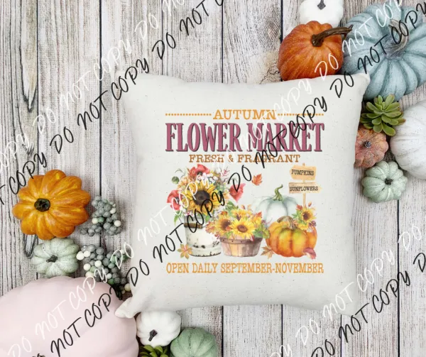 Autumn Flower Market DTF Transfer