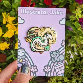 Autumn Haku Enamel Pin