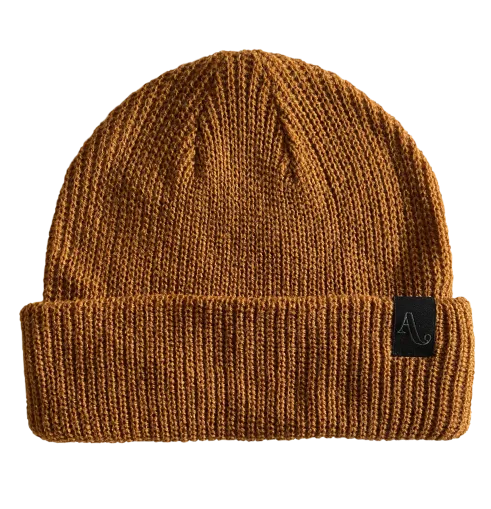 Autumn Headwear Simple Beanie -Work Brown