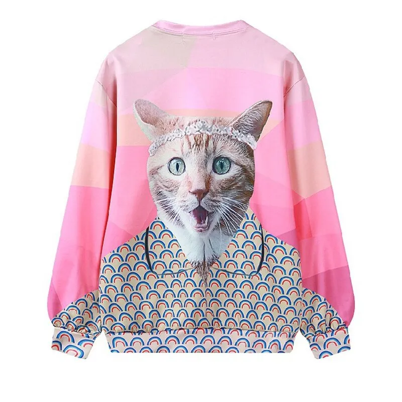 Autumn Winter Harajuku Cat Style Sweatshirt