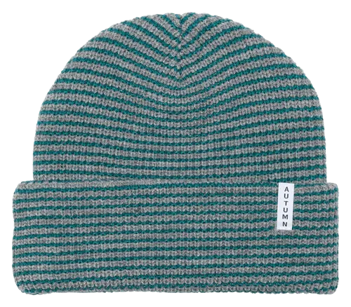 AUTUMN Youth Stripe Beanie Grey