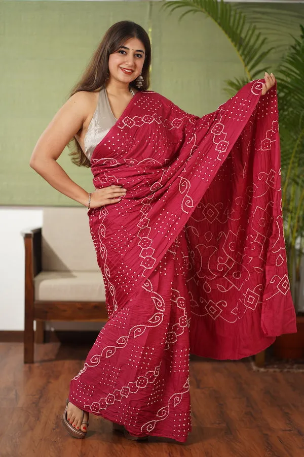 Bandhani Cotton Saree