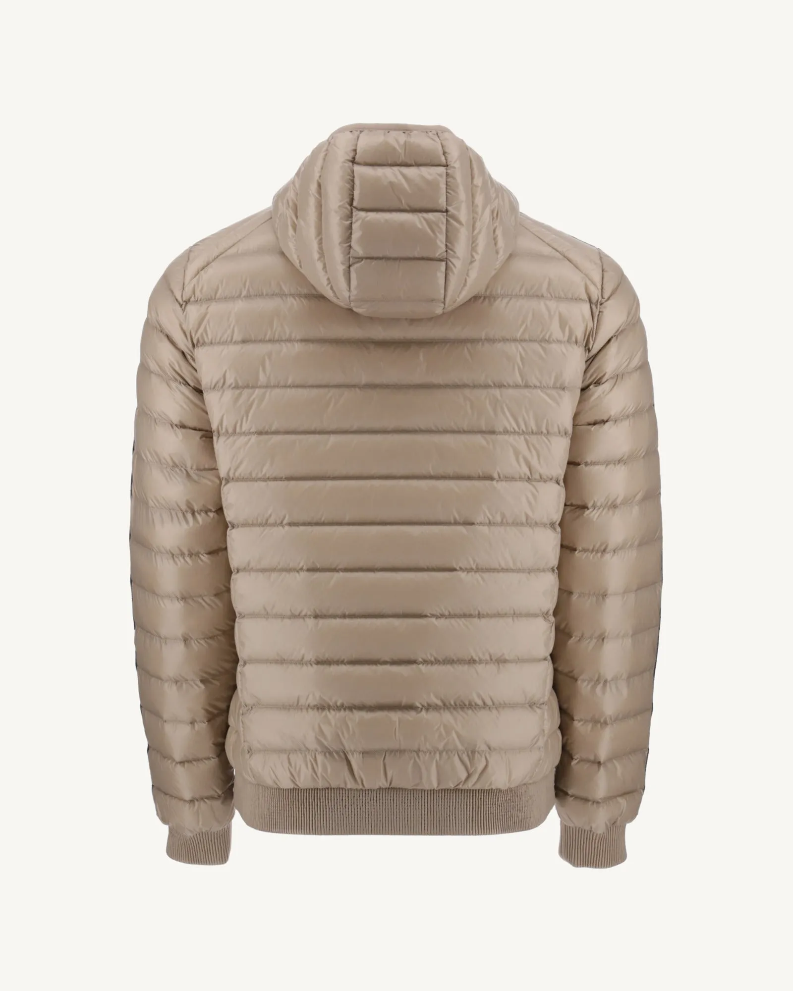 Beige Hooded down jacket Colin