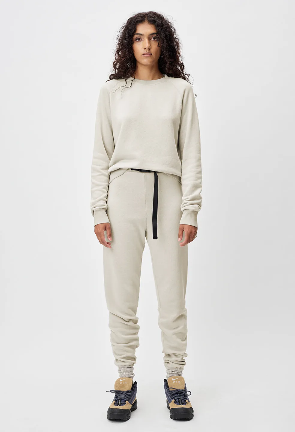 Belted Vintage Fleece Sweatpants / Pumice