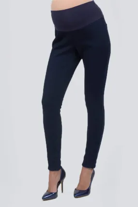 Benicia Maternity Pants Winter Tights Navy