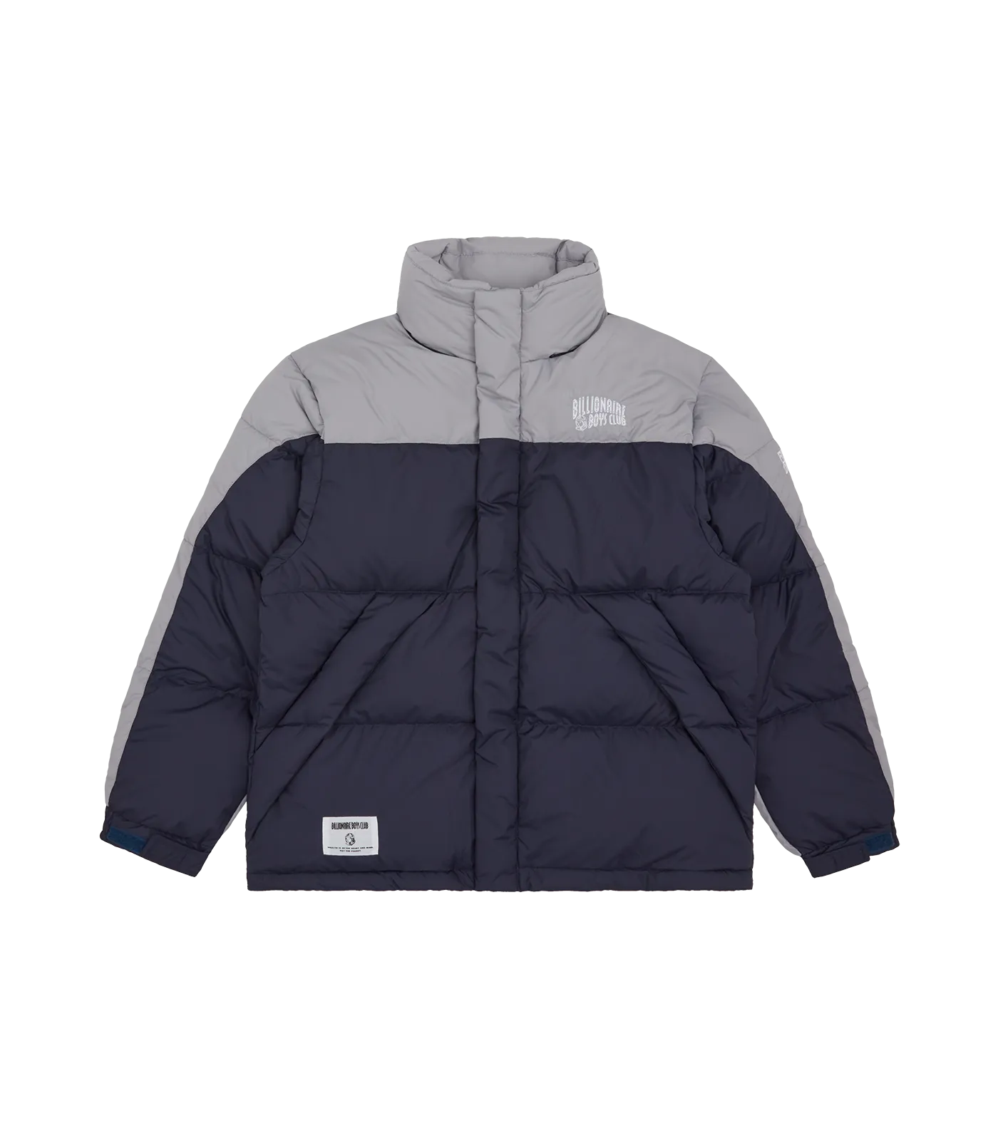 BILLIONAIRE BOYS CLUB x FIRST DOWN BUGGY DOWN JACKET - GREY/NAVY