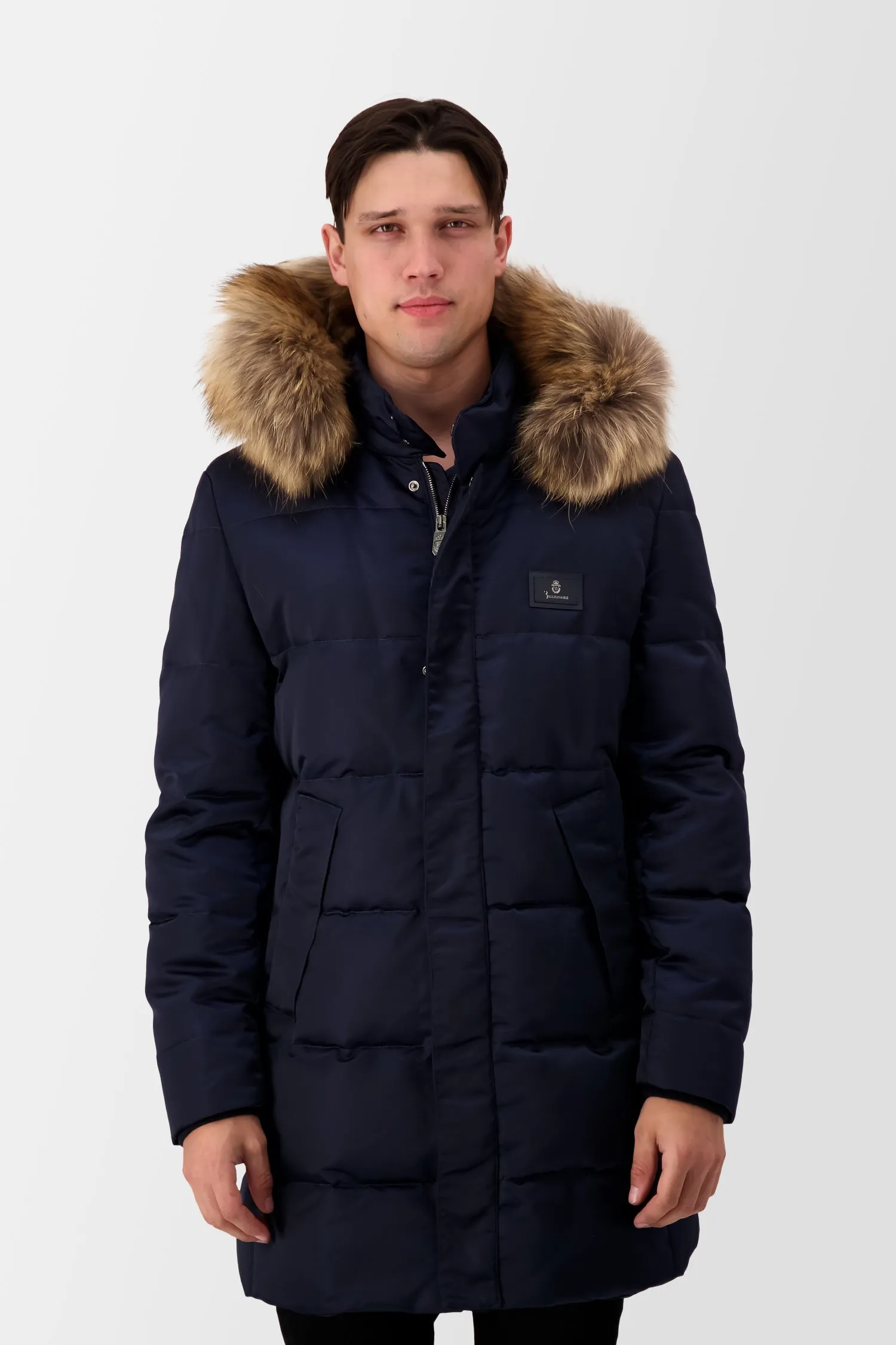 Billionaire Dark Blue Long Down Jacket