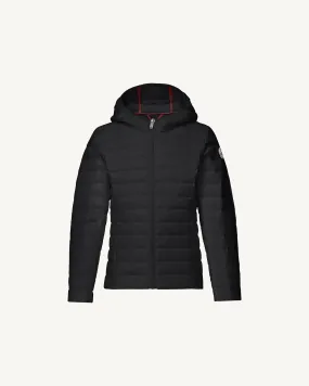 Black Hooded down jacket Carla