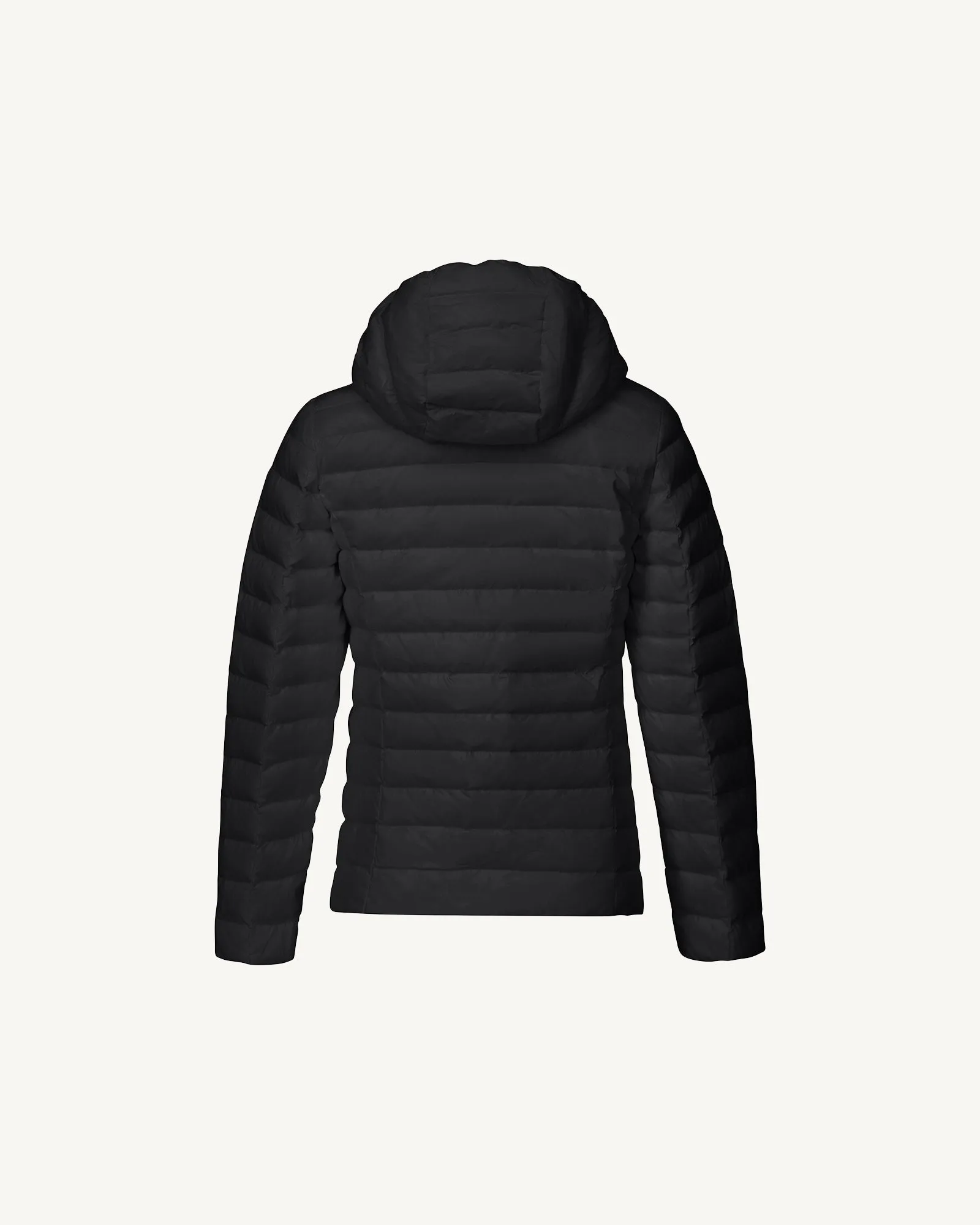 Black Hooded down jacket Carla