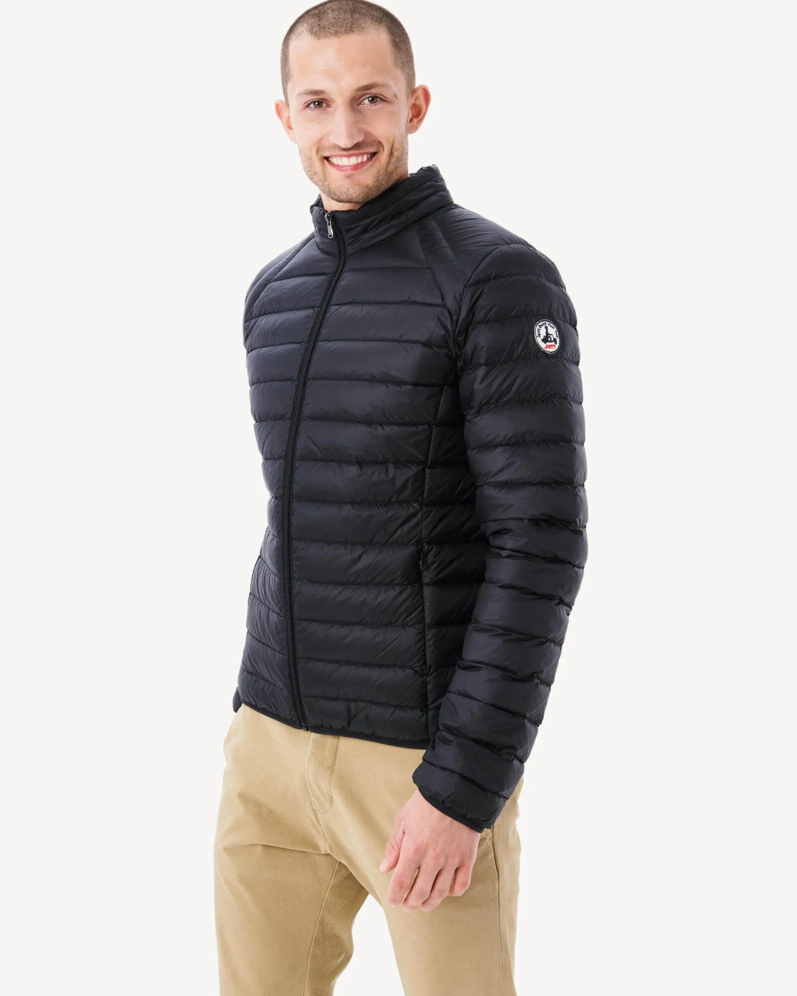 Black Lightweight down jacket Mat