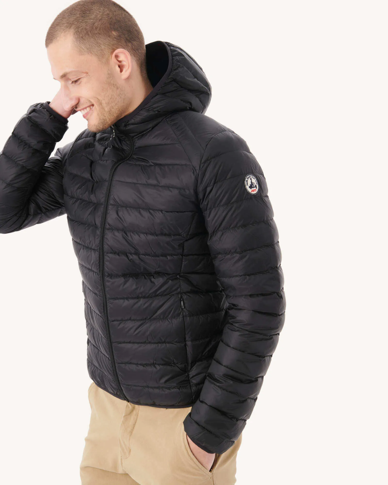 Black Lightweight down jacket Nico