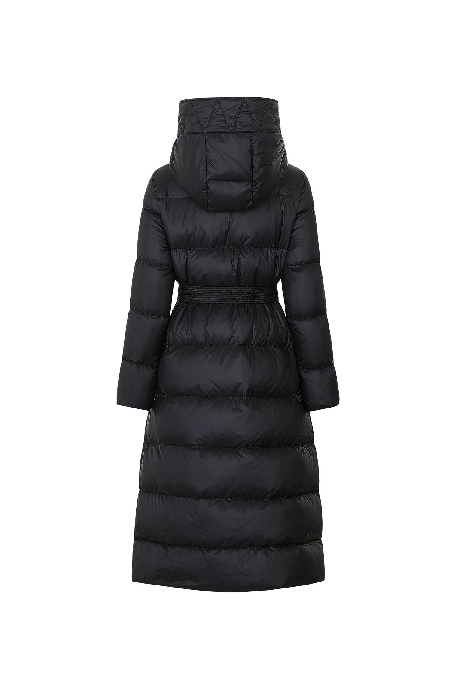 Bonnie Long Down Jacket with Belt