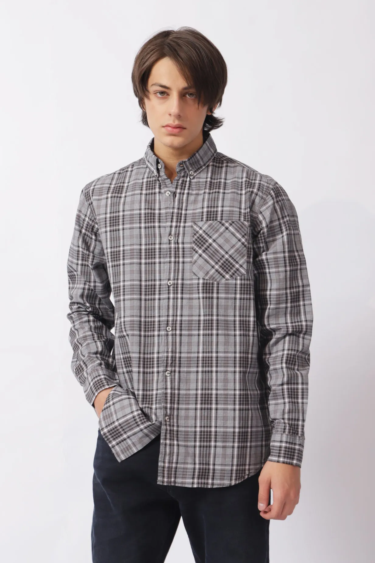 BUTTON DOWN CHECK SHIRT