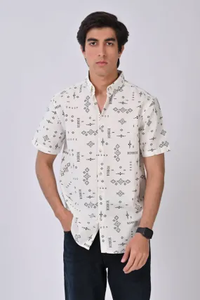 BUTTON DOWN PRINTED SHIRT