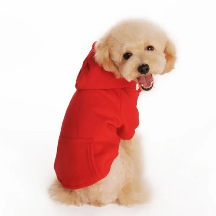 CB5A Pet Dog Warm Clothes Puppy Jumpsuit Hoodies Vest