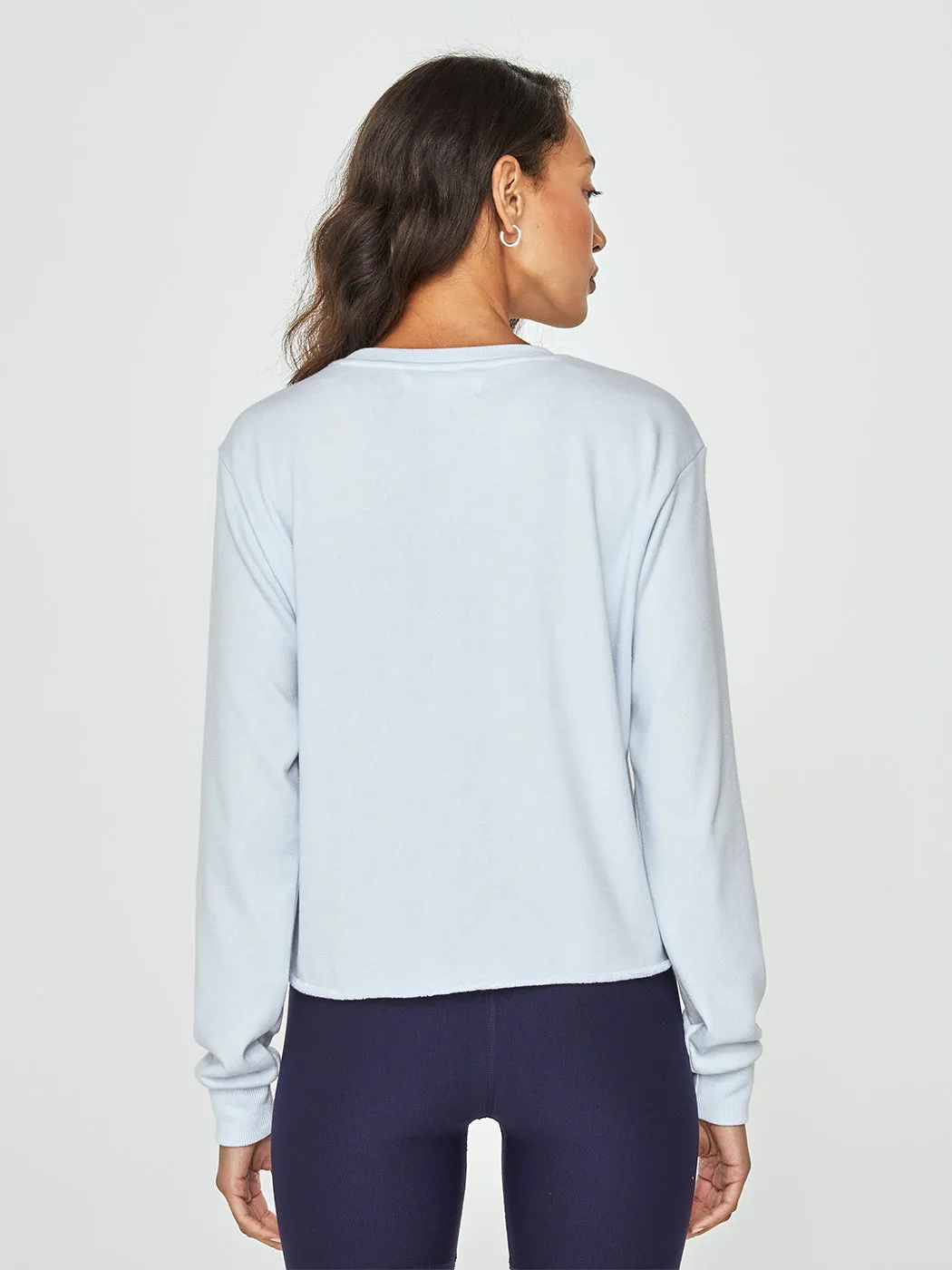 Ciao Bella Crop Sweatshirt - Aquarius