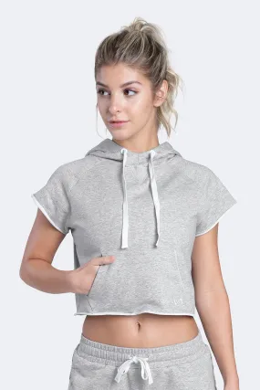 Collegiate Crop Hoodie