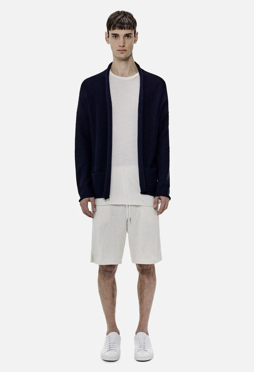 Cotton Cardigan / Navy