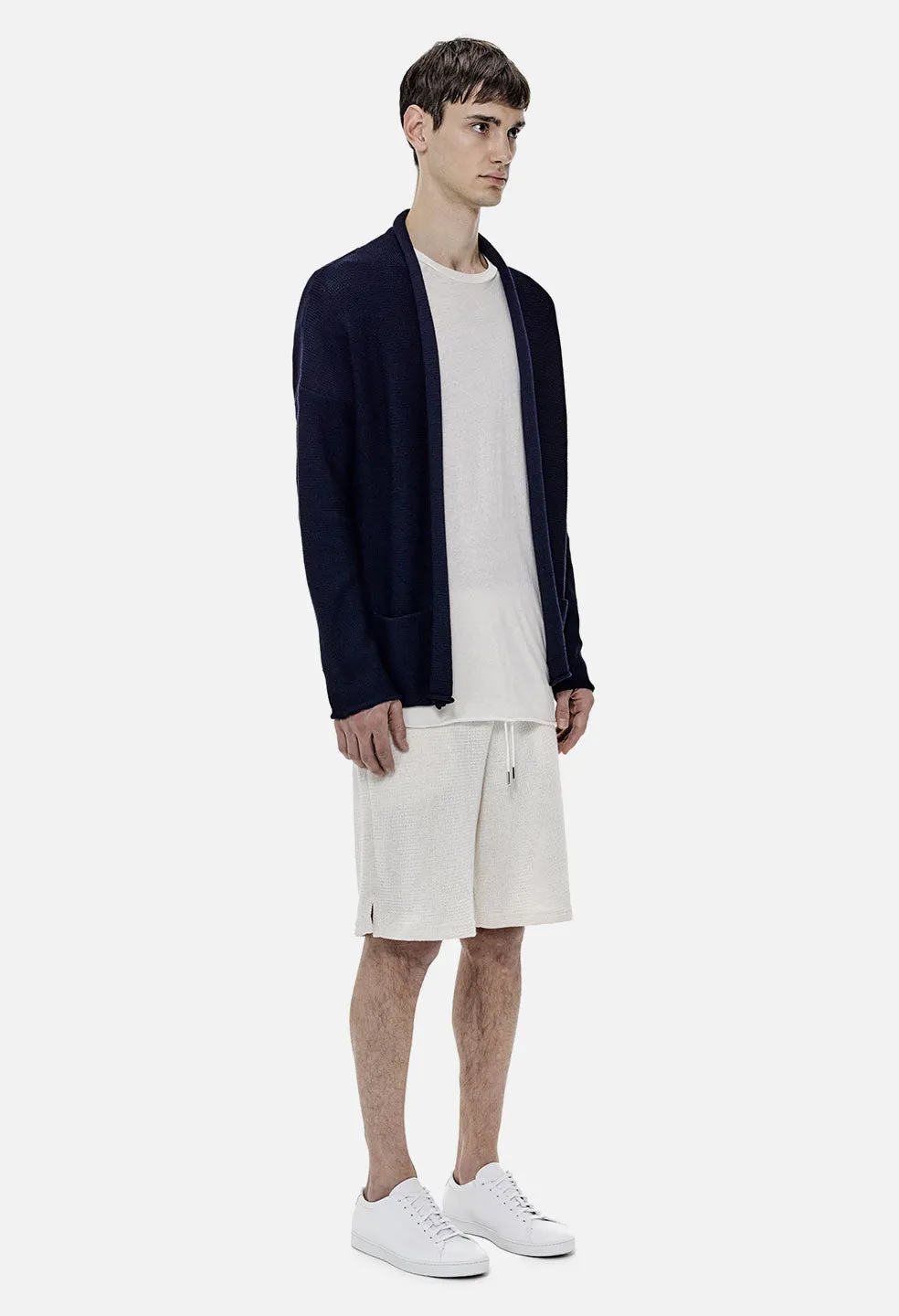 Cotton Cardigan / Navy