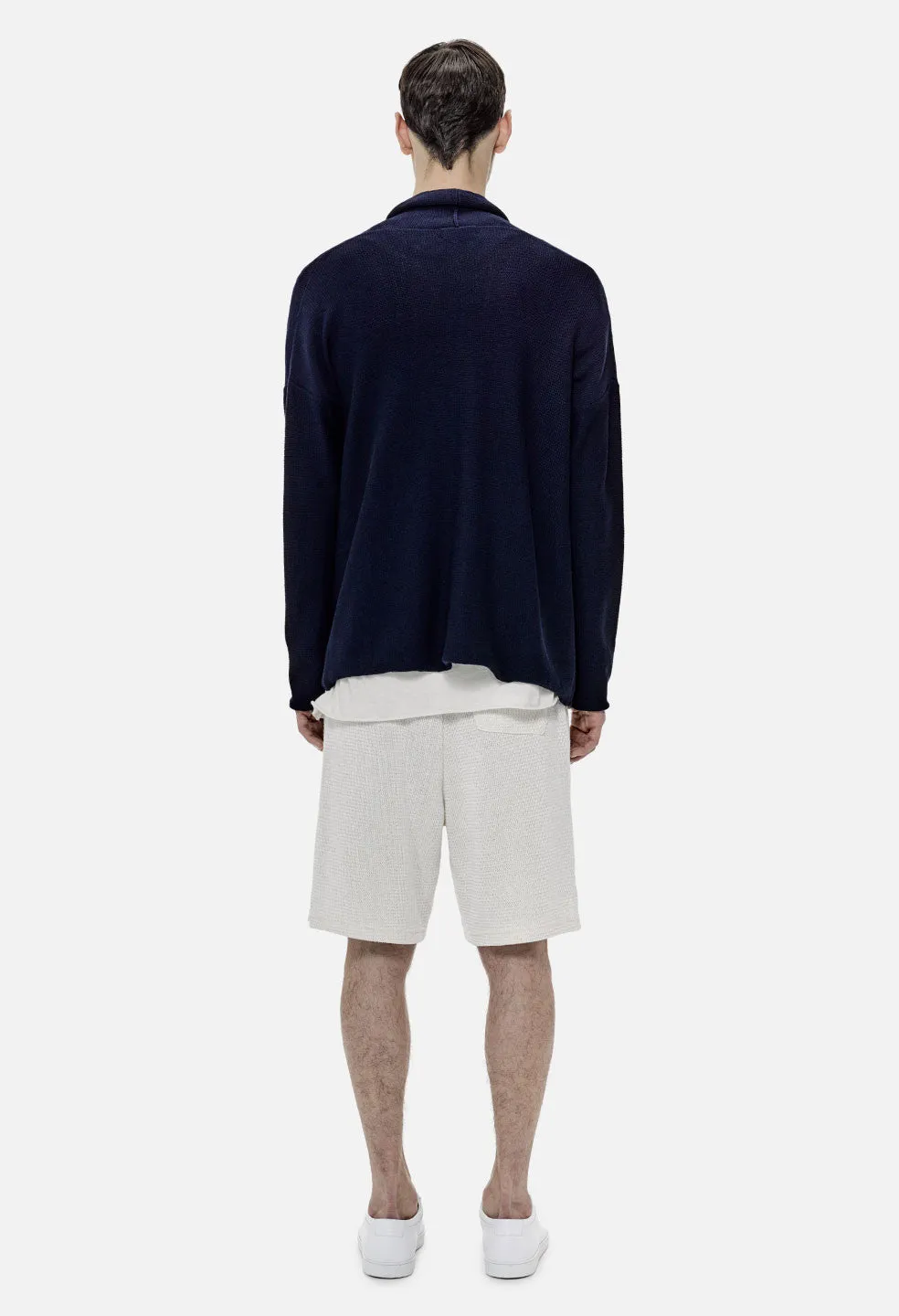 Cotton Cardigan / Navy