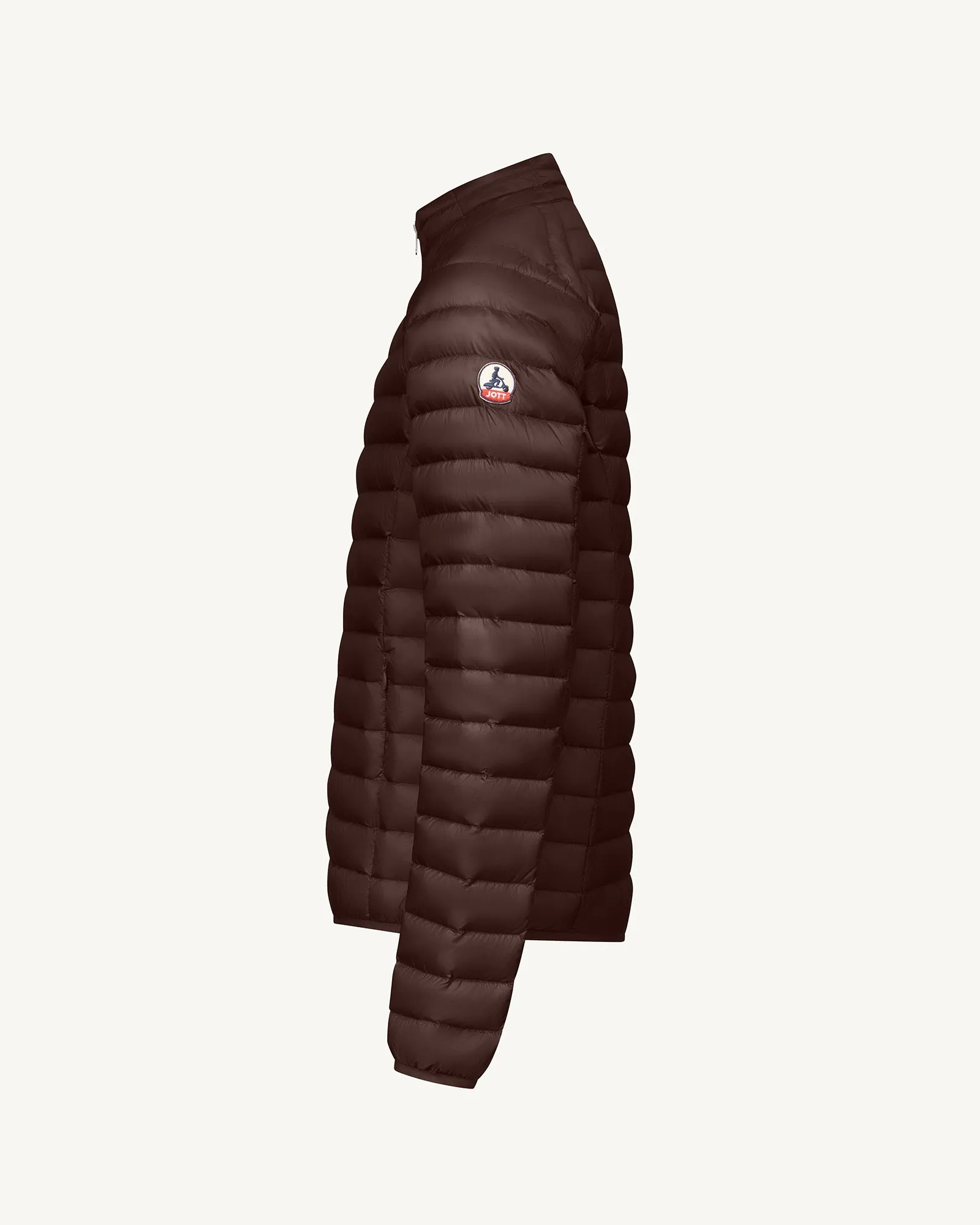 Dark chocolate Lightweight down jacket Mat