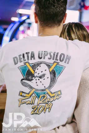 Delta Upsilon Fall Rush Hockey Tee