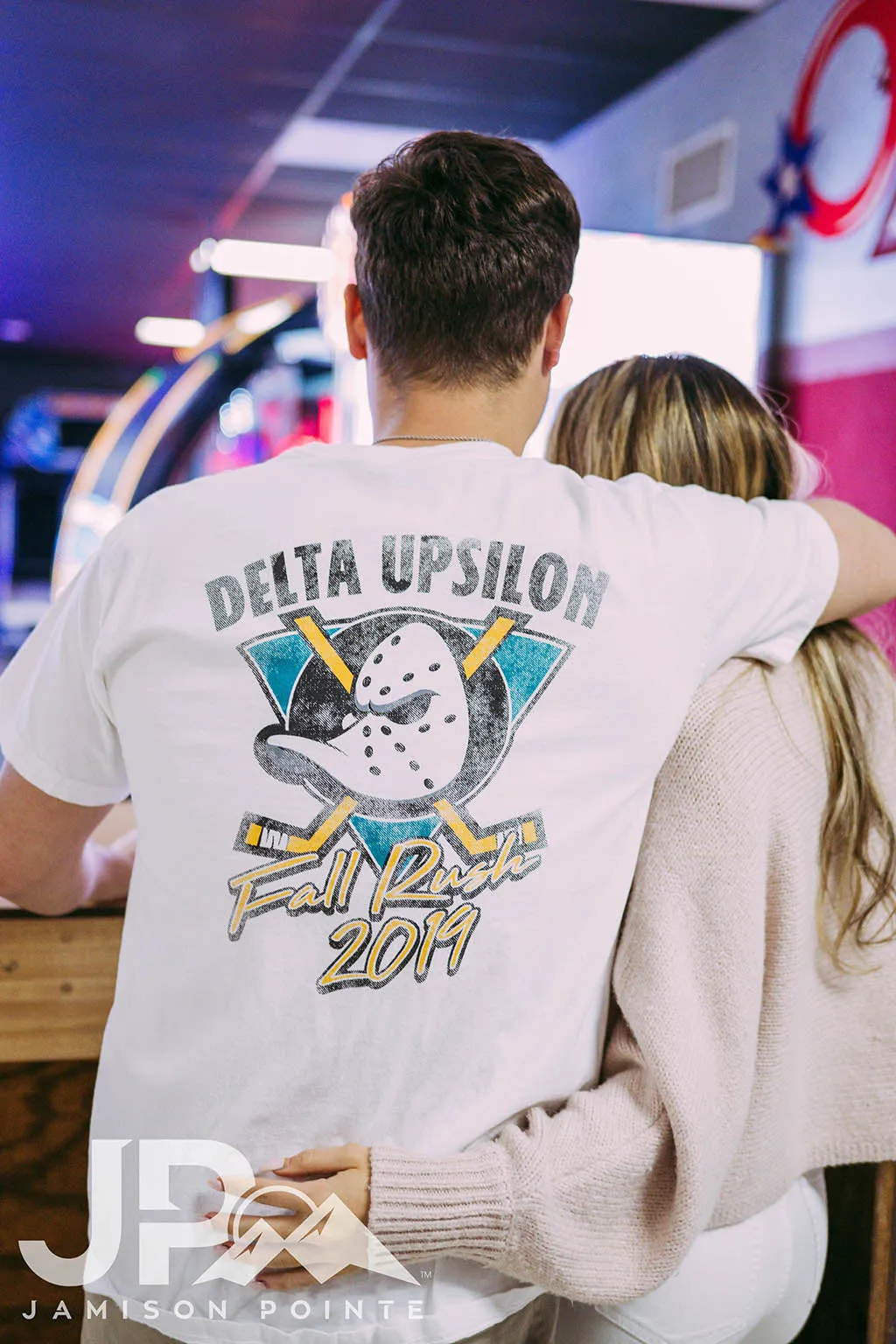 Delta Upsilon Fall Rush Hockey Tee