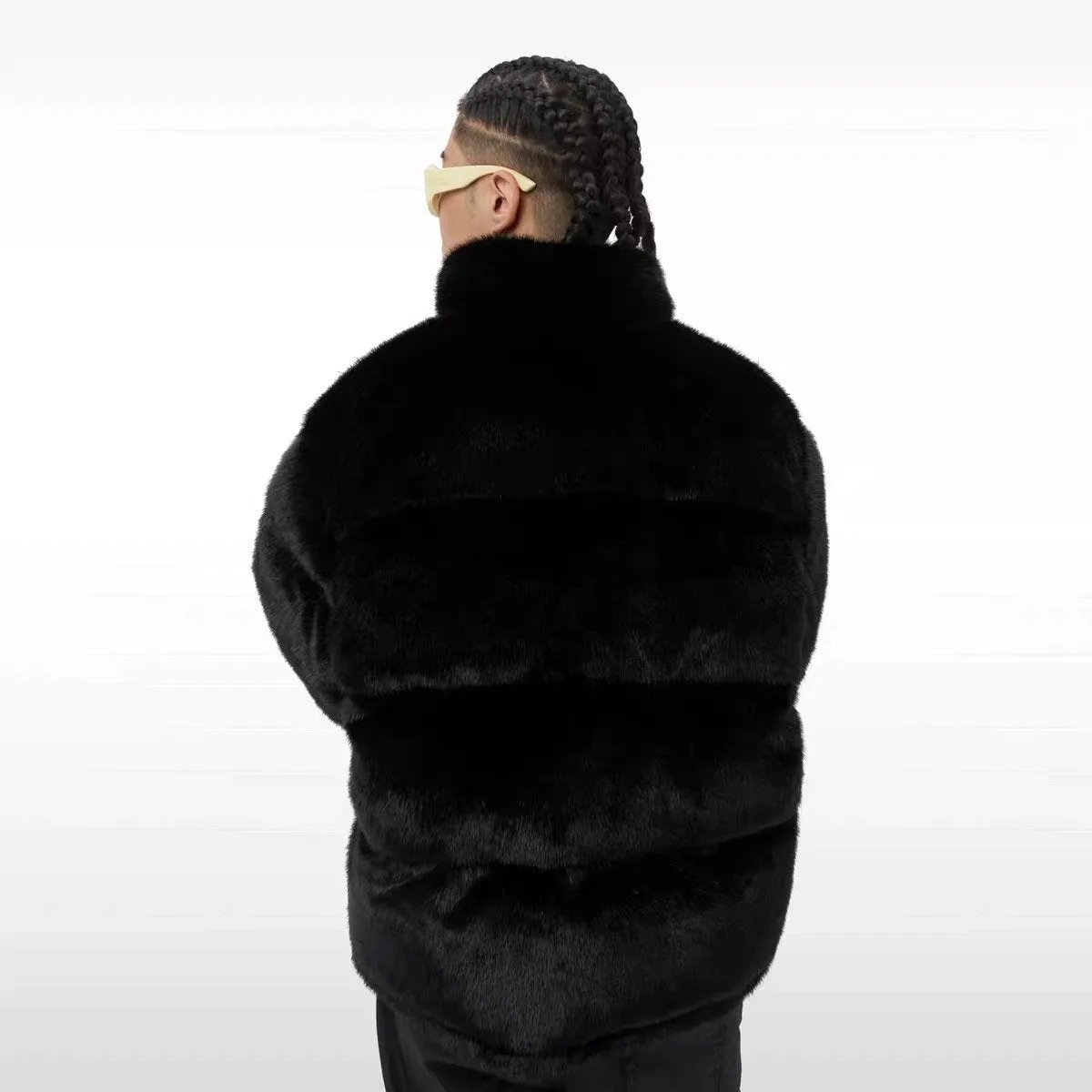 DONCARE (AFGK) "Faux Fur Down Jacket" - Black