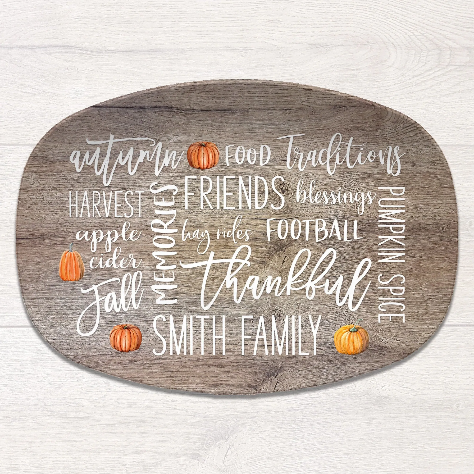 Everything Fall Personalized Platter