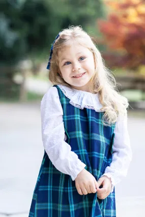 Fall  Blue Plaid Girl's Jumper