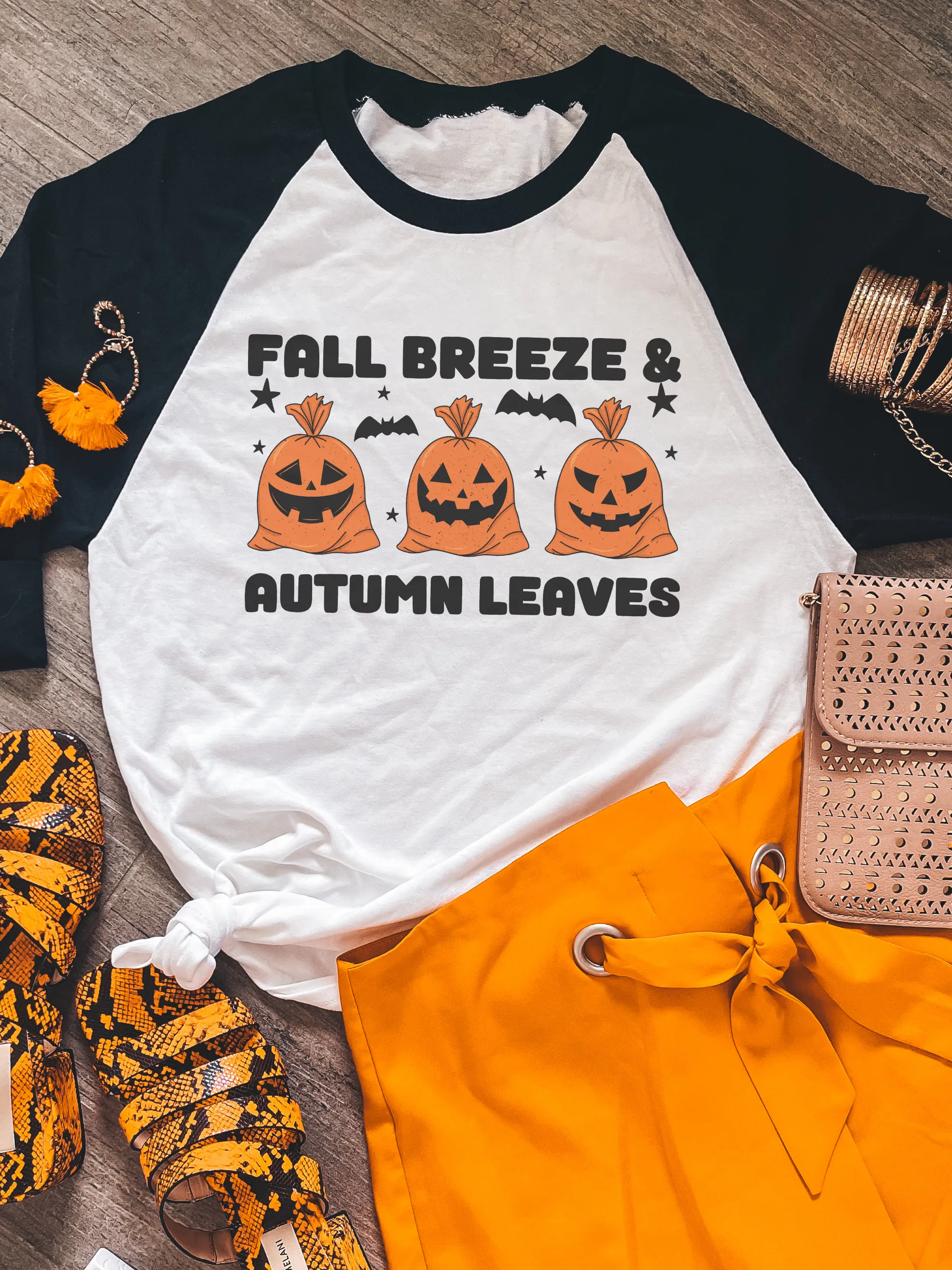 Fall Breeze And Autumn Leaves