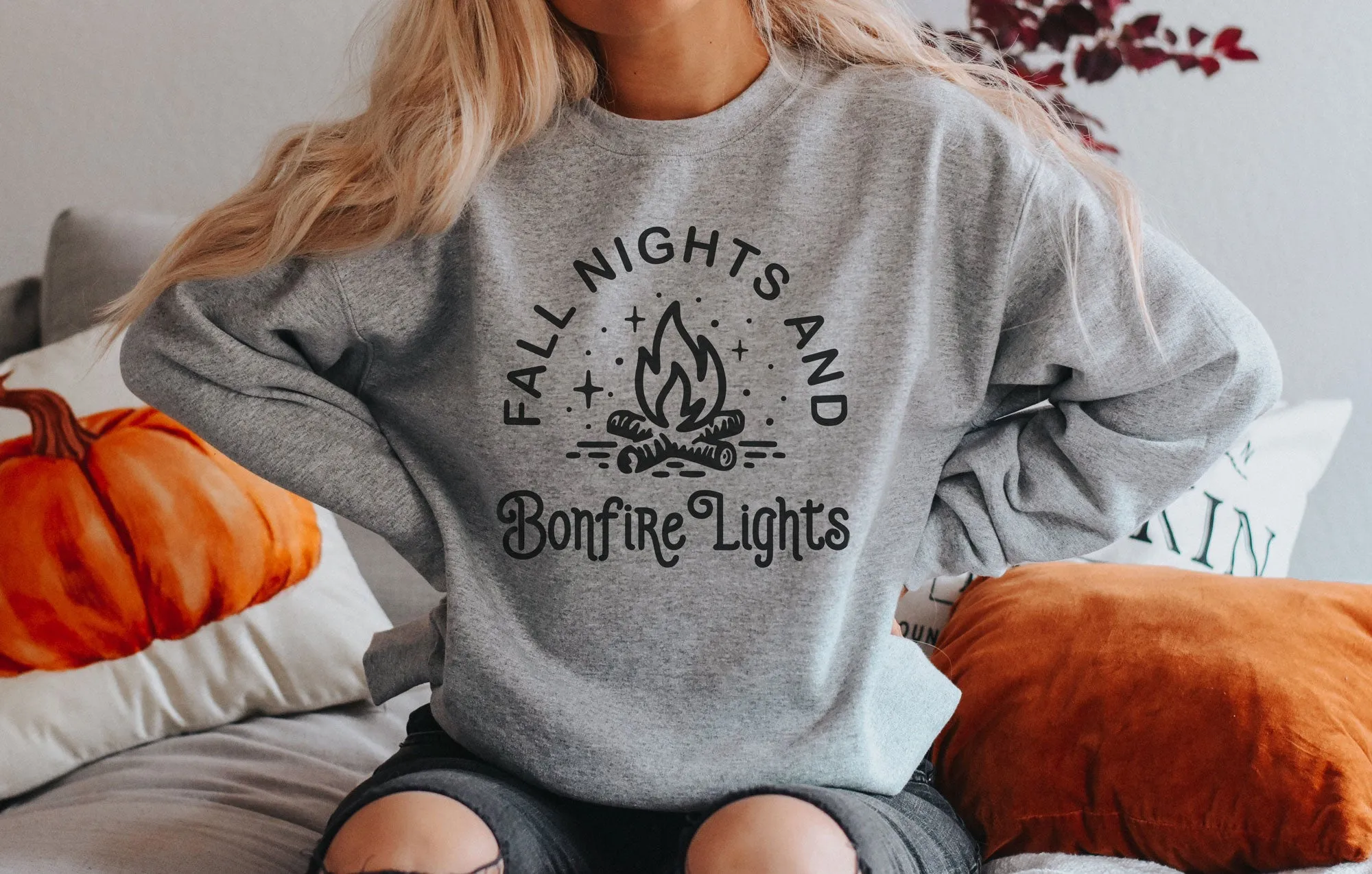 Fall Nights and Bonfire Lights Sweatshirts