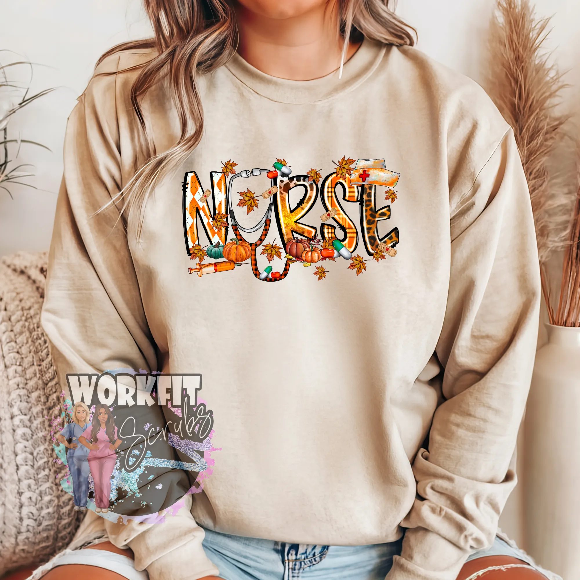 Fall Nurse Crewneck