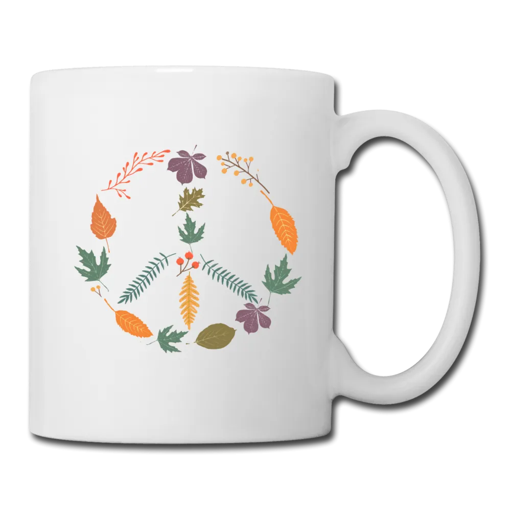 Fall Peace Sign - Coffee/Tea Mug