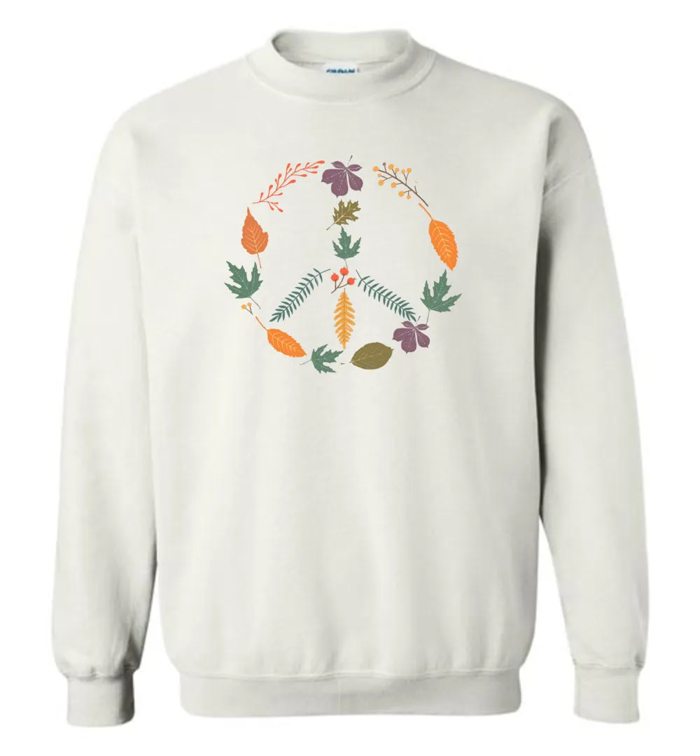 Fall Peace Sign Sweatshirt