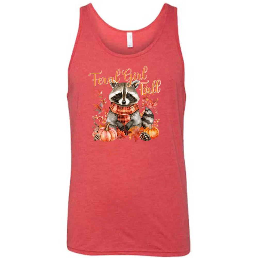 Feral Girl Fall Raccoon Shirt Unisex