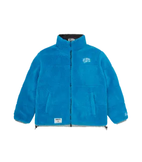 FIRST DOWN REVERSIBLE BUBBLE DOWN JACKET - BLUE/GREY