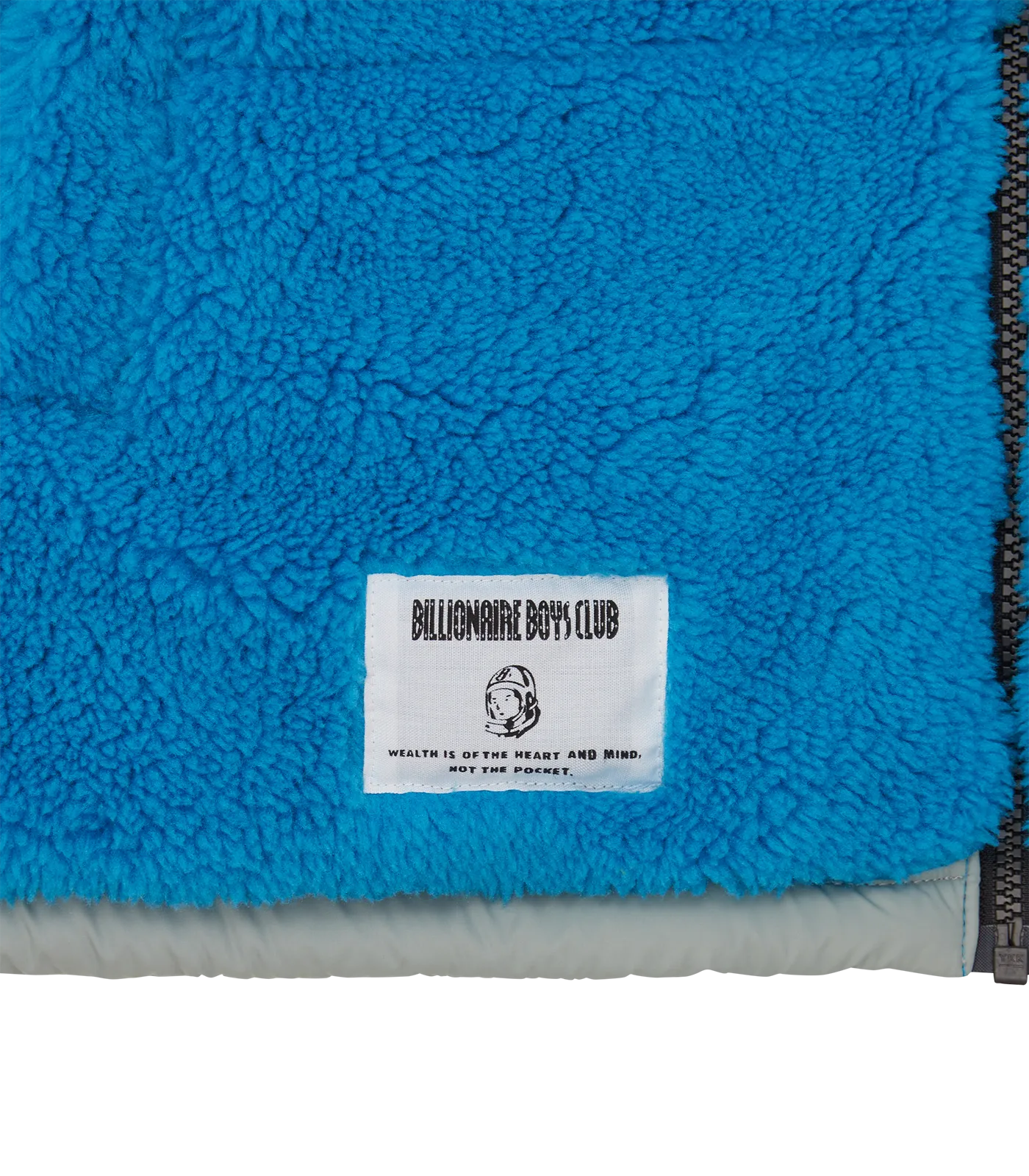 FIRST DOWN REVERSIBLE BUBBLE DOWN JACKET - BLUE/GREY